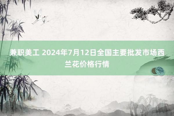 兼职美工 2024年7月12日全国主要批发市场西兰花价格行情